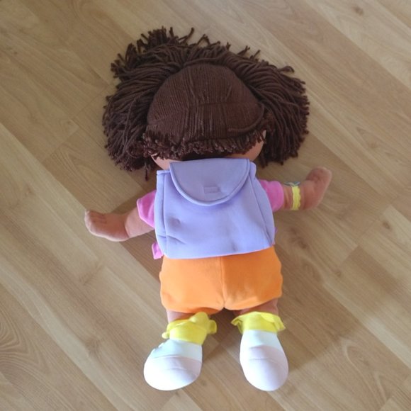 DORA THE EXPLORER 23" TALL SOFT PLUSH DOLL YARN HAIR PRE SCHOOL KIDS - Picture 2 of 3